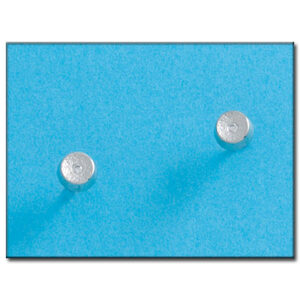 Pendientes oro blanco 18kl redondos
