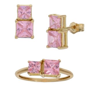 Pendientes oro 18kl rosa