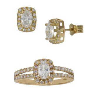 Pendientes oro 18kl circonitas