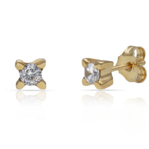 Pendientes oro 18kl circonitas