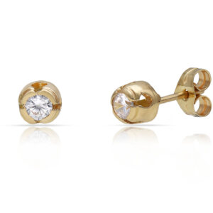 Pendientes oro 18kl circonitas