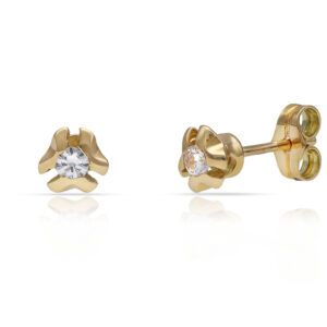 Pendientes oro 18kl circonitas