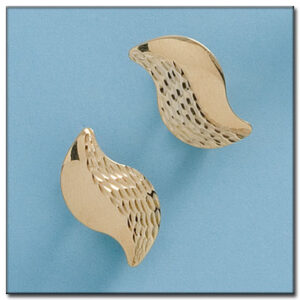 Pendientes oro 18kl tallados