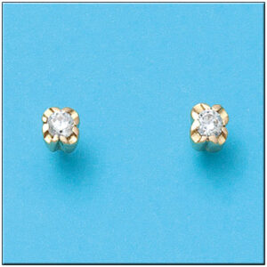 Pendientes oro 18kl circonitas