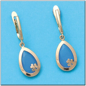 Pendientes oro 18kl flor
