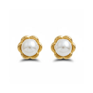 Pendientes oro 18kl perlas 10mm