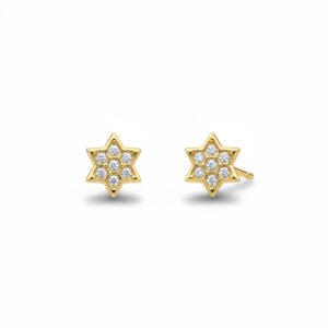 Pendientes oro 18kl estrellas
