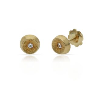 Pendientes oro 18kl redondos