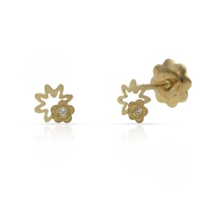 Pendientes oro 18kl estrellas