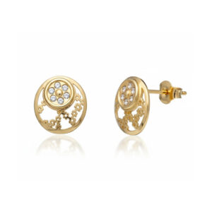 Pendientes oro 18kl redondos