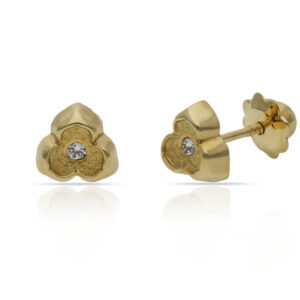 Pendientes oro 18kl circonitas