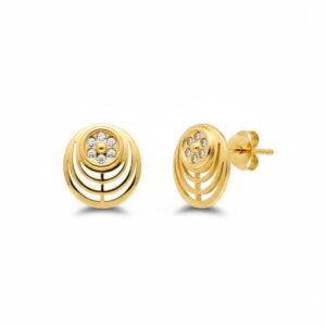 Pendientes oro 18kl redondos