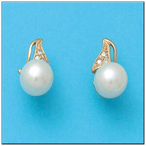 Pendientes oro 18kl perlas cultivadas
