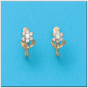 Pendientes oro 18kl circonitas