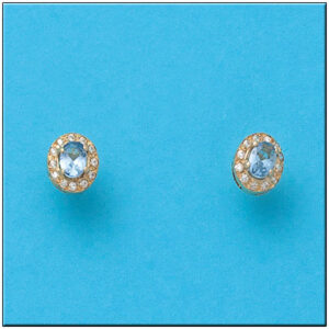Pendientes oro 18kl oval