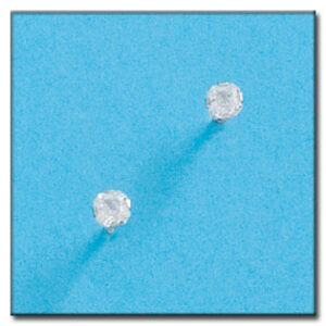Pendientes oro blanco 18kl circonitas