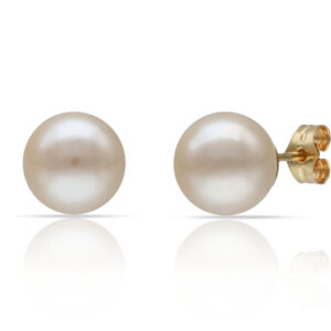 Pendientes oro 18kl perlas shell 10mm