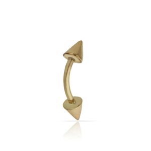 Piercing oro 18kl ceja pinchos
