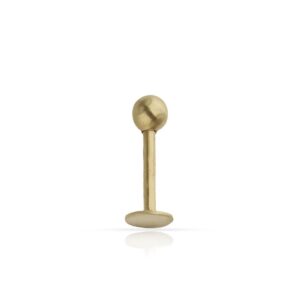 Piercing oro 18kl labio bola