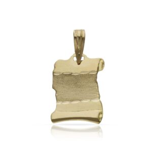 Placa oro 18kl pergamino - 13x18mm