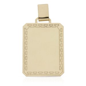 Placa oro 18kl greca - 23x32mm