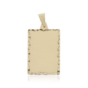 Placa oro 18kl tallada - 18x27mm