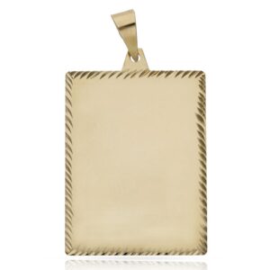 Placa oro 18kl tallada - 24x37mm