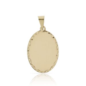 Placa tallada oro 18kl - 17x25mm