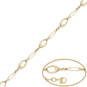 Pulsera oro 18kl oval