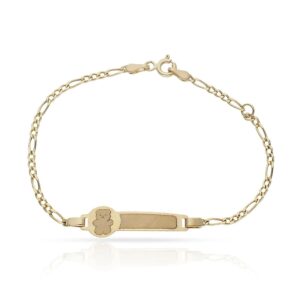 Pulsera oro 18kl oso  3x1