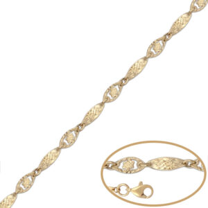 Pulsera oro 18kl tallada