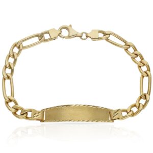 Pulsera oro 18kl 3x1 placa