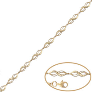 Pulsera oro 18kl tallada