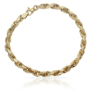 Pulsera oro 18k salomonica tallada - 4.50mm