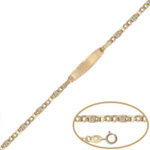 Pulsera oro 18kl circonitas - 12cm