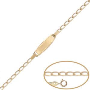Pulsera oro 18kl - 13cm
