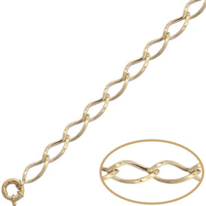 Pulsera oro 18kl hueca