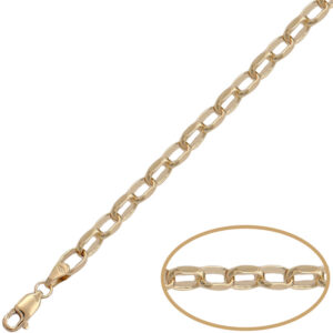 Pulsera oro 18kl rolot alargado - 4.50mm