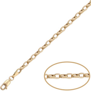 Pulsera oro 18kl rolot alargado - 3.50mm ** agotada temporalmente**