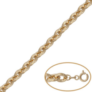 Pulsera oro 18kl rolot hueco - 8mm