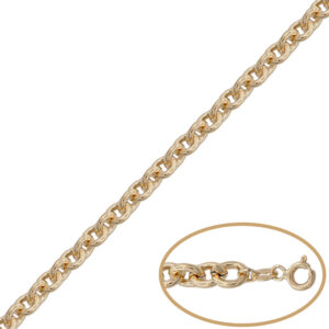 Pulsera oro 18kl rolot hueco - 7mm