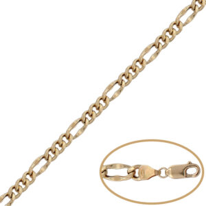 Pulsera oro 18kl hueca 3x1 - 6mm