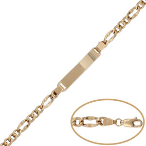 Pulsera oro 18kl 3x1 - 5mm