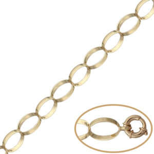 Pulsera oro 18kl oval