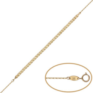 Pulsera oro 18kl bolas talladas
