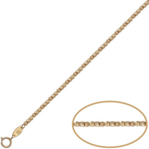 Pulsera oro 18kl bolas talladas