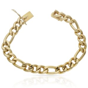 Pulsera oro 18kl hueca 3x1 - 11mm
