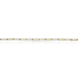Pulsera oro 18kl bicolor