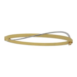Brazalete oro 18kl bicolor