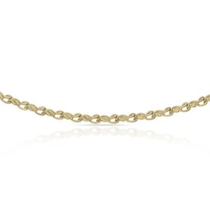 Pulsera oro 18kl bicolor troquelada